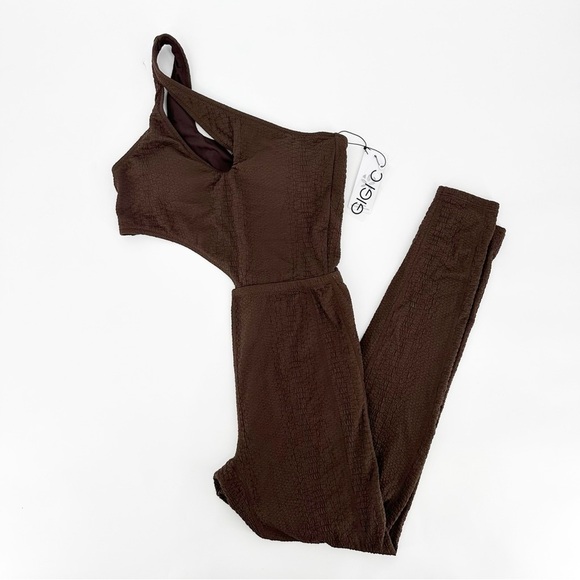 NWT GIGI C Rory Jumpsuit Chocolate - Picture 8 of 10